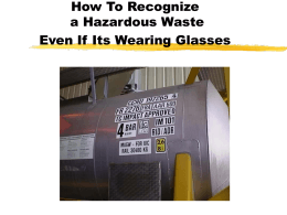 How To Recognize a Hazardous Waste Even If Its