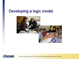 Developing a logic model