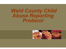 THE WELD COUNTY DEPARTMENT OF HUMAN SERVICES