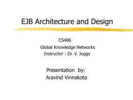 EJB Architecture and Design