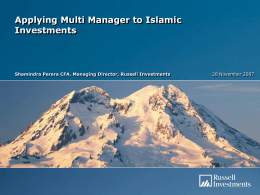 Shariah Compliant Multi Manager Funds