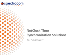 NetClock Training - GNSS Signal Management -