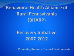 Behavioral Health Alliance of Rural Pennsylvania