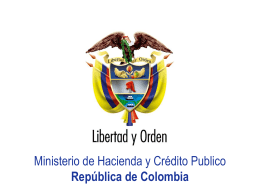 Ministerio de Hacienda y Crédito Publico República