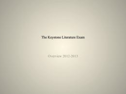 The Keystone Literature Exam