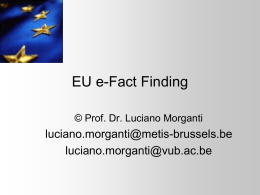 EU e-Fact Finding