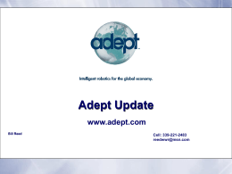 Adept Overview - BG Automation