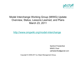 Systems Modeling Language (SysML) Tutorial