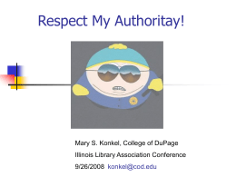 Respect My Authoritah!
