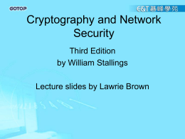 William Stallings, Cryptography and Network