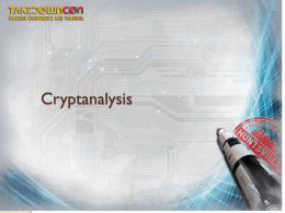 Overview of Modern Cryptography