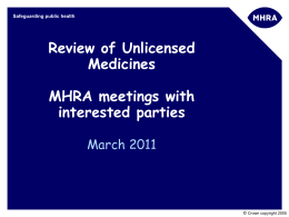 MHRA powerpoint template