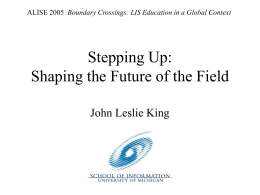 Stepping Up: Shaping the Future of the Field