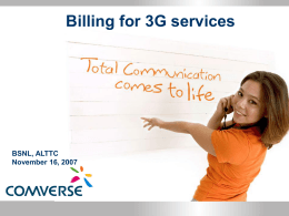 BSNL 3G Billing - :: SNEA Tamilnadu