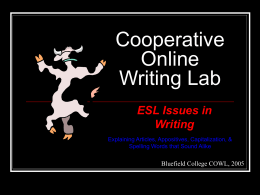 Cooperative Online Writing Lab
