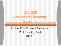 Windows NT 3.51 Architecture