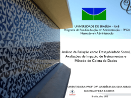 UNIVERSIDADE DE BRASÍLIA – UnB Programa de