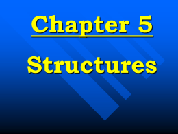 Chapter Five Structures