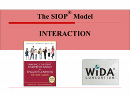 SIOP Component
