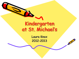 Kindergarten Back-to