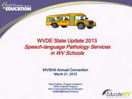 Speech- language pathology services in the
