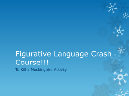 Figurative Language Crash Course!!!