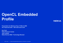 OpenCL Embedded Profile