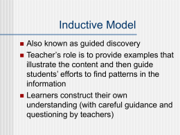 Inductive Model - Pearson Education