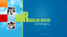 REDES DE APOYO TECNOLÓGICO