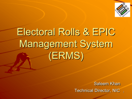 Electoral Roll Data Entry & Computerization of
