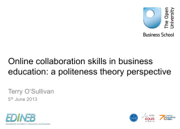 Online collaboration skills in business education: