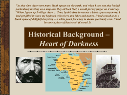 Historical Background â€“ Heart of Darkness
