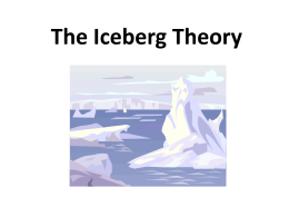 The Iceberg Theory