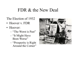FDR & the New Deal - Saint Ignatius High School