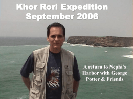 Khor Rori Expedition September 2006
