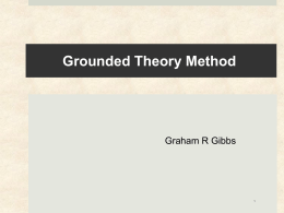 Grounded Theory - Online QDA