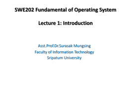 SWE202 Operating System Concep