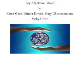 Roy Adaptation Model By : Karen Gozel, Sandra