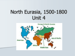 North Eurasia, 1500