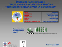 PRESENTACION INDICE DE PARTICIPACION EN CHILE”