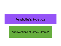 Aristotle’s Poetica