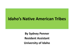 Idaho Native American Tribes