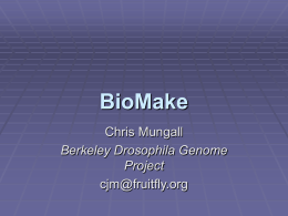 BioMake - SourceForge