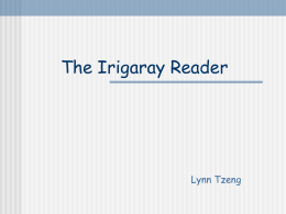 [] The Irigaray Reader