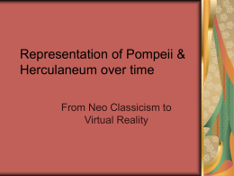 Representation of Pompeii & Herculaneum over time