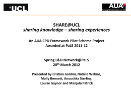 SHARE@UCL