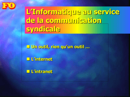 A : comprendre Internet et Intranet : description