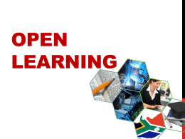 Concept of an Open Learning System