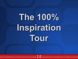 The 100% Inspiration Tour