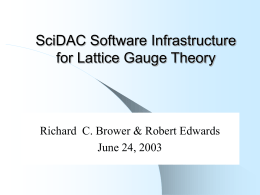 SciDAC Software C++ Language Interface